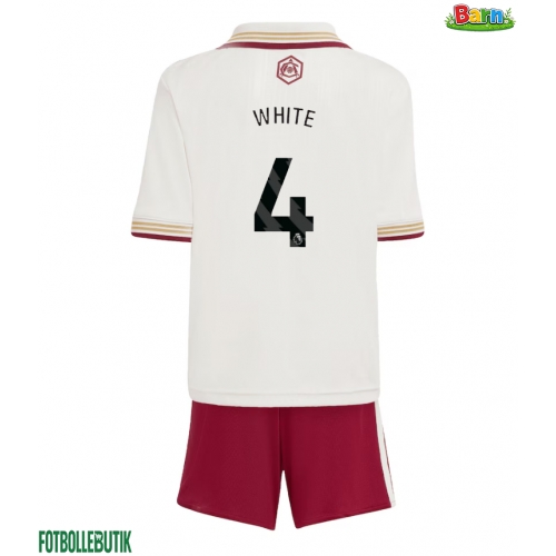 Arsenal Ben White #4 Tredjeställ Barn 2025-26 Kortärmad (+ Korta byxor)